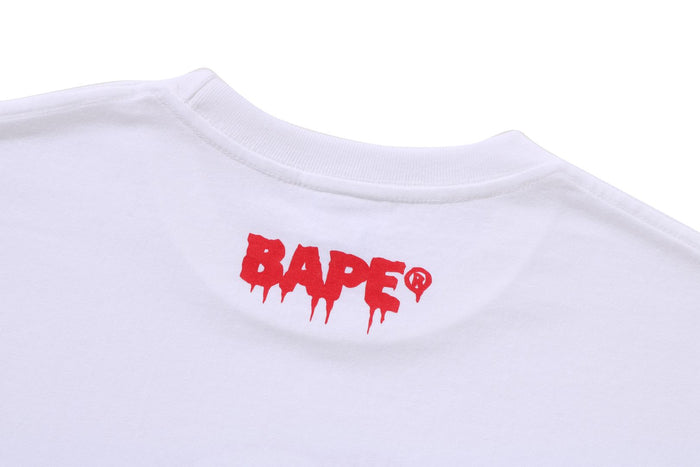 BAPE MENS COTTON PRINTED HORROR #2 T-SHIRT