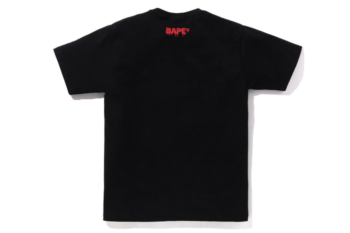 BAPE MENS COTTON PRINTED HORROR #2 T-SHIRT