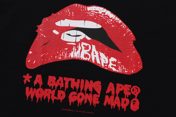 BAPE MENS COTTON PRINTED HORROR #2 T-SHIRT