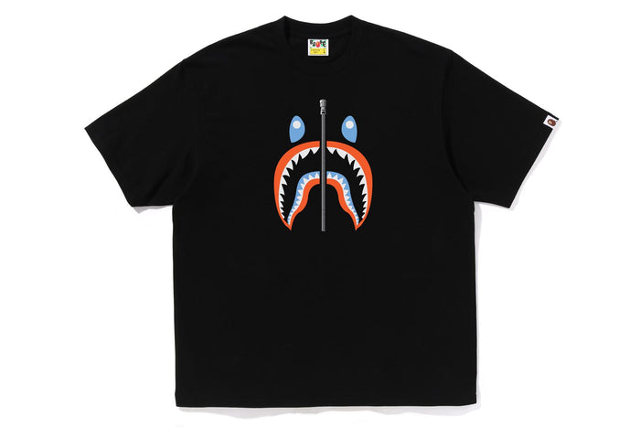 BAPE MENS  COTTON SHARK PRINT T-SHIRT INDONESIA