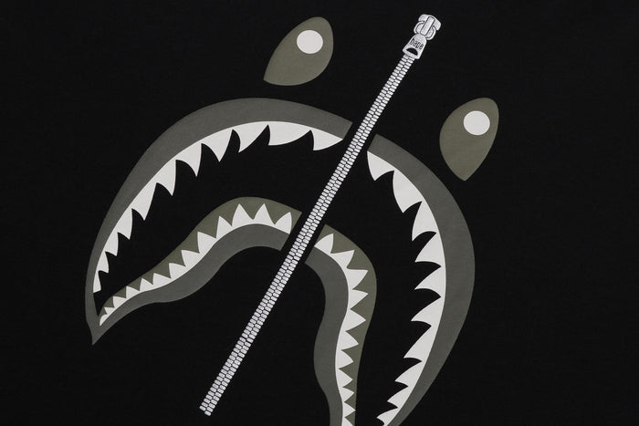 BAPE MENS COTTON SHARK PRINT#2 T-SHIRT