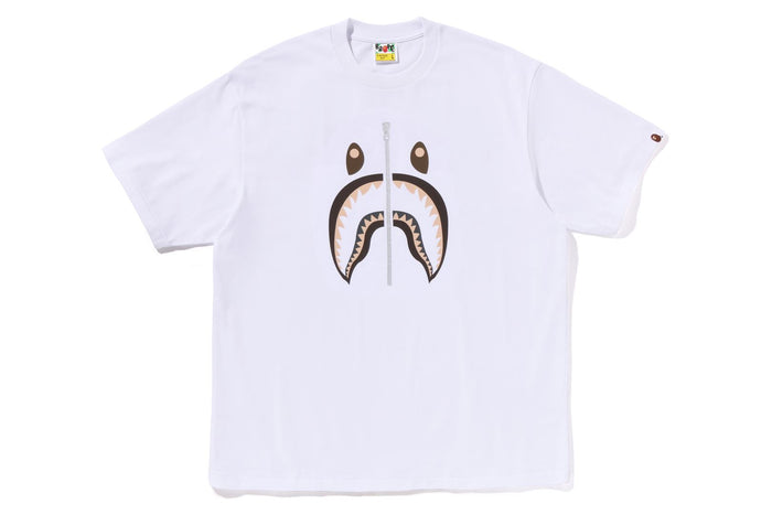BAPE MENS COTTON SHARK PRINT#2 T-SHIRT