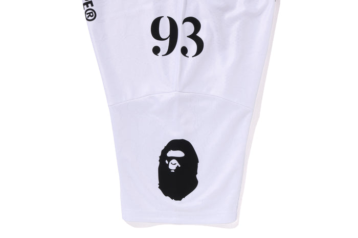 BAPE MENS LINE CAMO MULTI LOGO RELAXED FIT FOOTBALL JERSEY