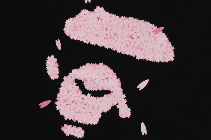 BAPE MENS SAKURA APE FACE TEE