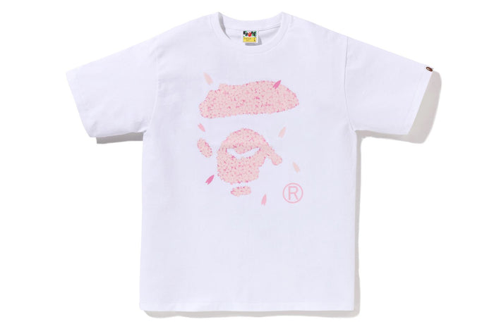 BAPE MENS SAKURA APE FACE TEE