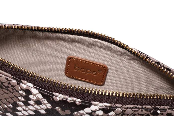 BAPE SNAKE PATTERN HAND BAG