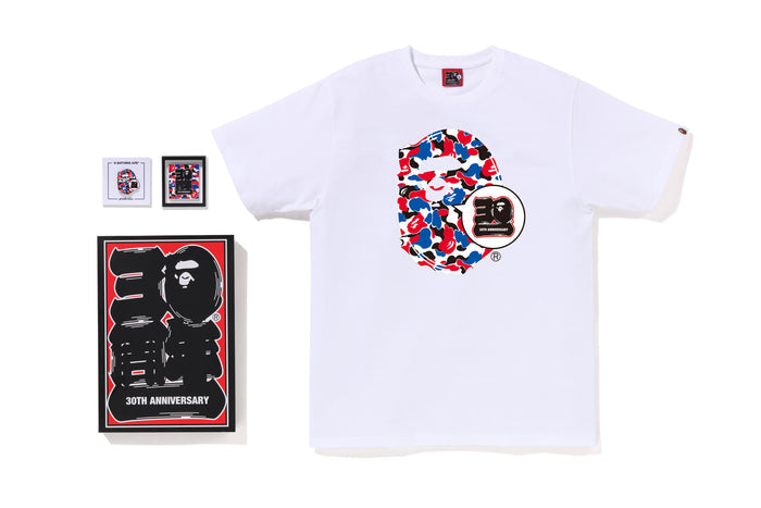 BAPE STOREÂ® LONDON BAPEÂ® 30TH ANNIV. APE HEAD TEE SET