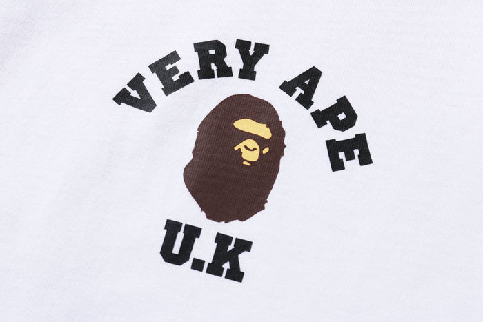 BAPE STOREÂ® LONDON VERY APE COLLEGE RLX TEE