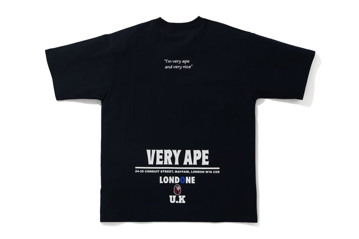 BAPE STOREÂ® LONDON VERY APE COLLEGE RLX TEE