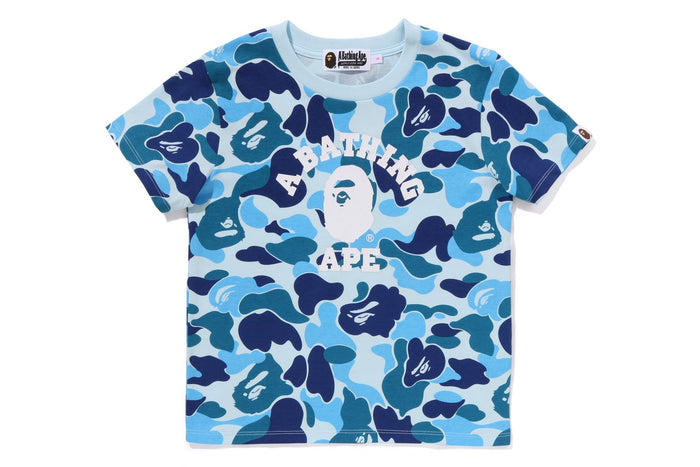 BAPE WOMENS ABC CAMO COLLEGE MINI TEE