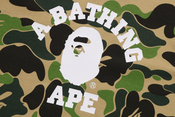 BAPE WOMENS ABC CAMO COLLEGE MINI TEE