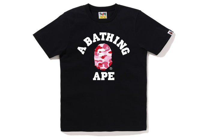 BAPE WOMENS ABC CAMO COLLEGE TEE