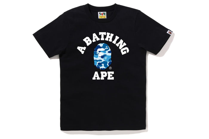 BAPE WOMENS ABC CAMO COLLEGE TEE