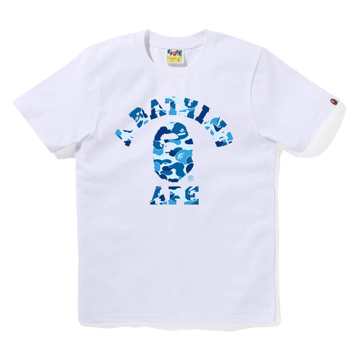 BAPE WOMENS ABC CAMO COLLEGE TEE