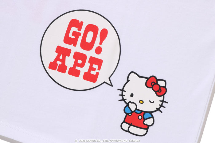 BAPE X HELLO KITTY COLLEGE MINI TEE LADIES