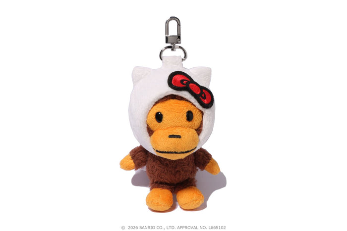 BAPE X HELLO KITTY PLUSH DOLL KEYCHAIN