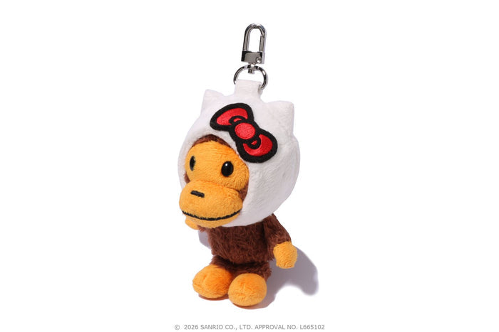 BAPE X HELLO KITTY PLUSH DOLL KEYCHAIN