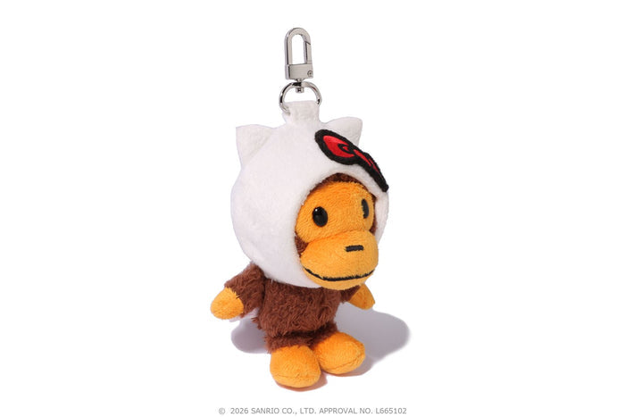 BAPE X HELLO KITTY PLUSH DOLL KEYCHAIN