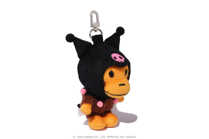 BAPE X KUROMI PLUSH DOLL KEYCHAIN