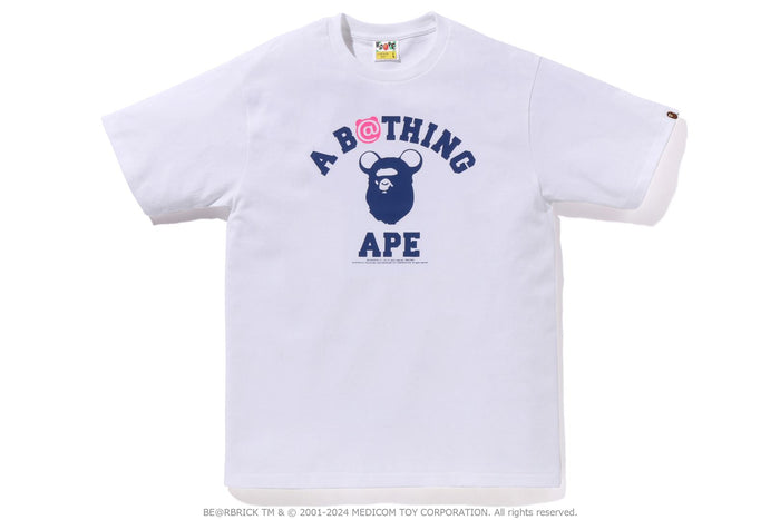 BAPE X MEDICOM TOY - BE@R COLLEGE TEE