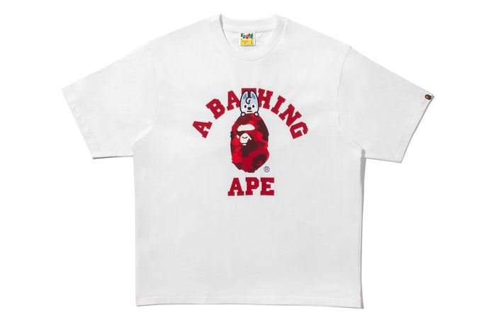 BAPE X STRAY KIDS WOLF CHAN COLLEGE TEE