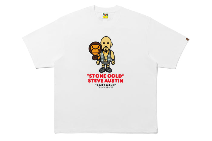 BAPE X WWE STONE COLD STEVE AUSTIN BABY MILO RELAXED FIT TEE