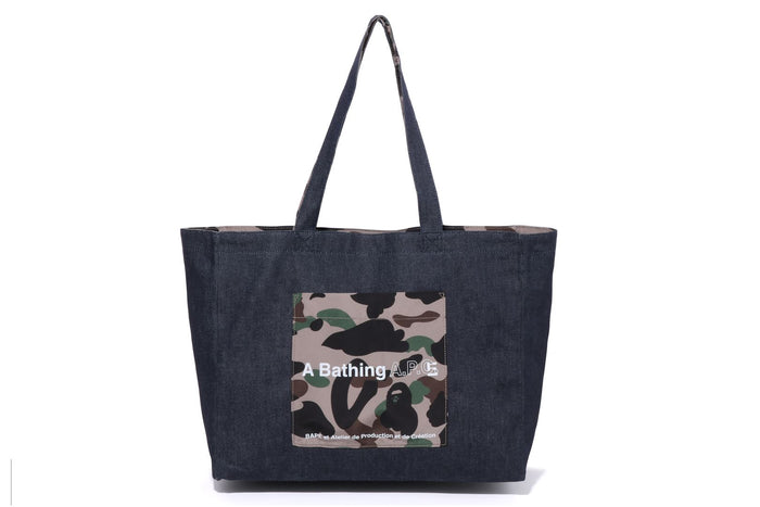 BAPEÂ® X A.P.C. DENIM TOTE BAG