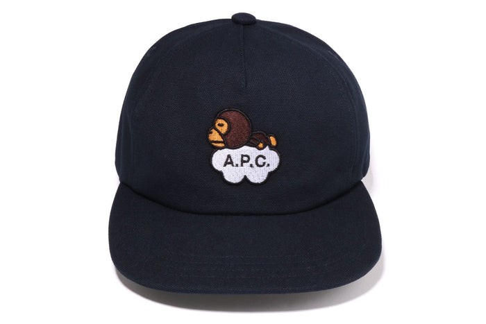 BAPEÂ® X A.P.C. MILO COTTON CAP
