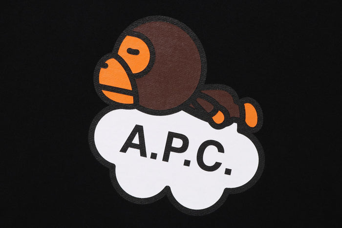 BAPEÂ® X A.P.C. MILO WIDE CREWNECK