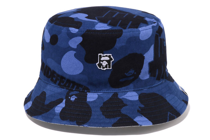 BAPEÂ® X UNDEFEATED COLOR CAMO FLANNEL BUCKET HAT