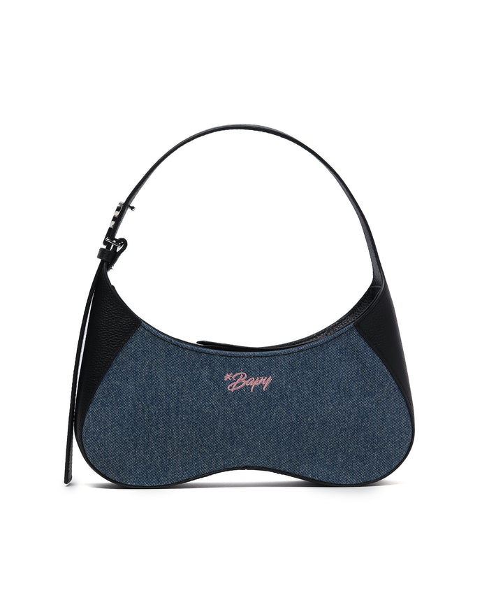 BAPY DENIM SHOULDER BAG