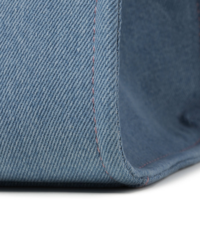 BAPY LOGO EMBOSSED DENIM TOTE