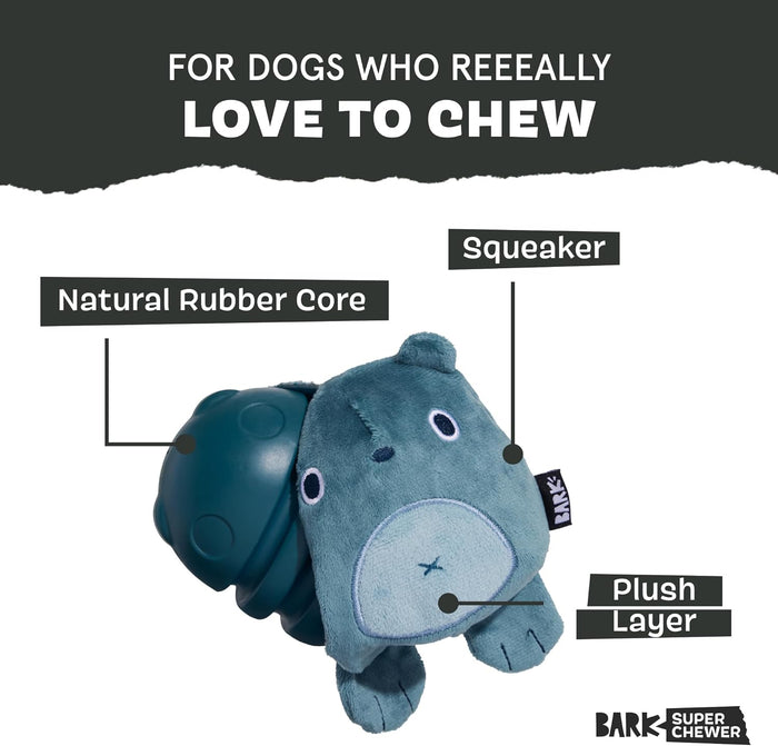 Bark Super Chewer Grey Bear Hugger Dog Toy Large - Dog.Dog.Cat.