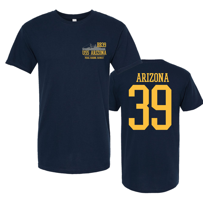 BB39-USS Arizona Adult T Shirt