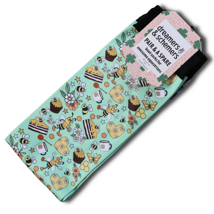 Bee Groovy Pair & A Spare Boot Socks