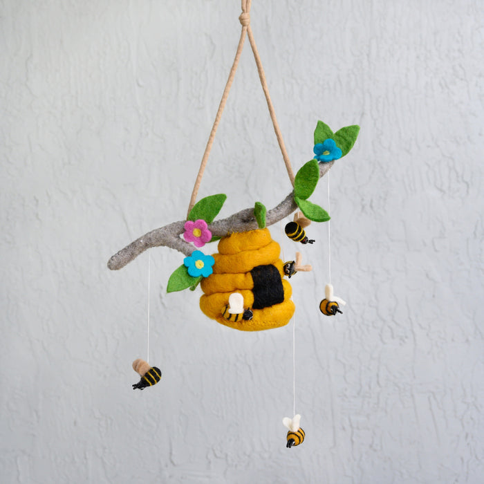 Bee Hive Felt Mobile