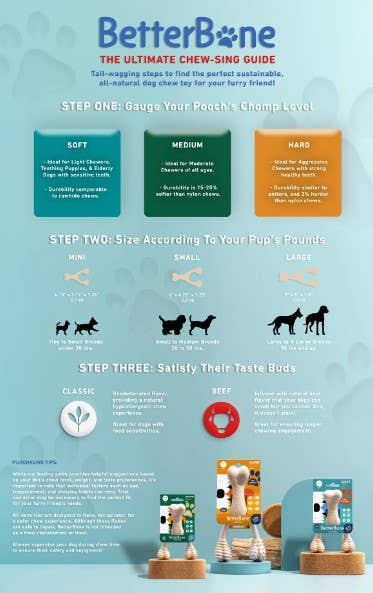 BetterBone Medium Beef Dog Chew Toy for Dogs – Durable and Engaging Chew Toy - Dog.Dog.Cat.