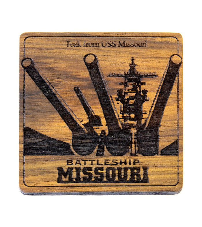 Big Guns Teak Coaster