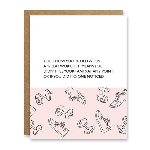 Great Workout Birthday Card