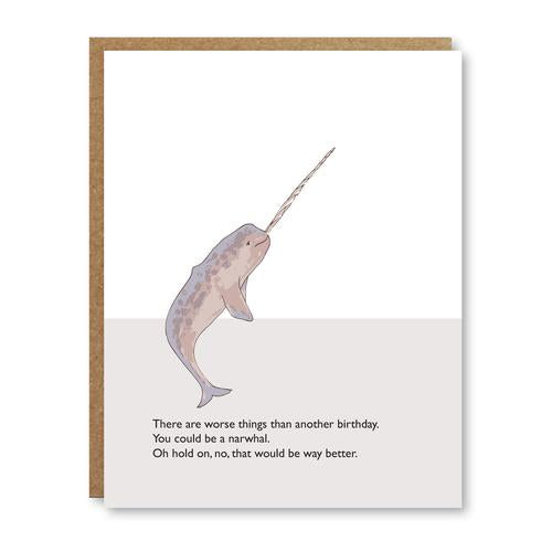 You could be a Narwhal Birthday card