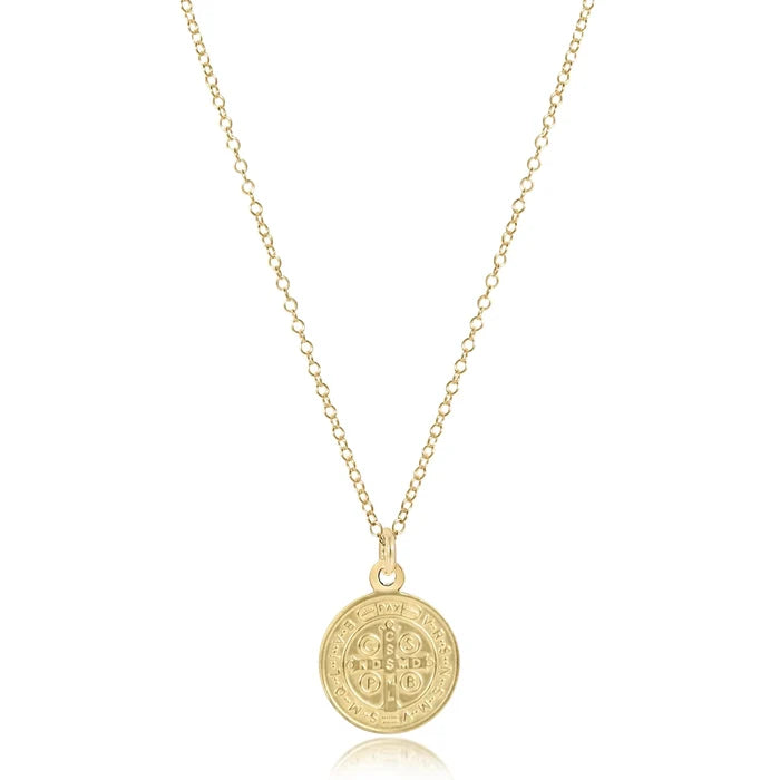 Blessing Disc Necklace - Gold - Molly + Kate