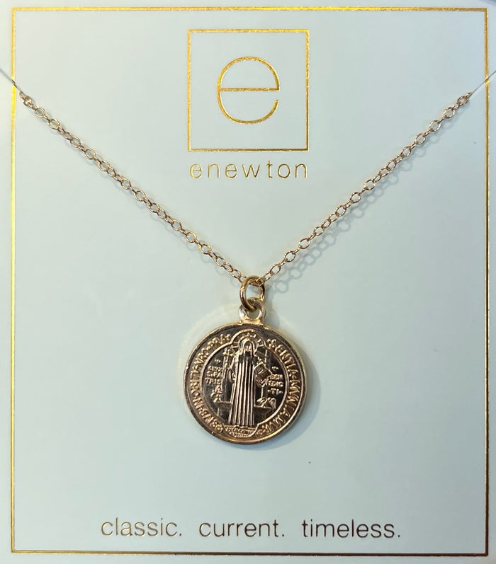 Blessing Disc Necklace - Gold - Molly + Kate