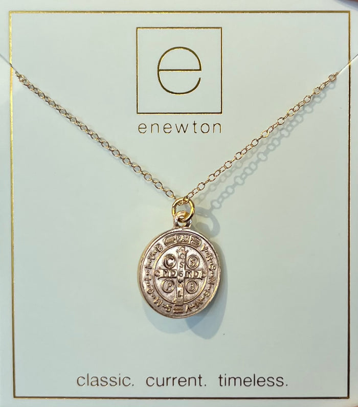 Blessing Disc Necklace - Gold - Molly + Kate