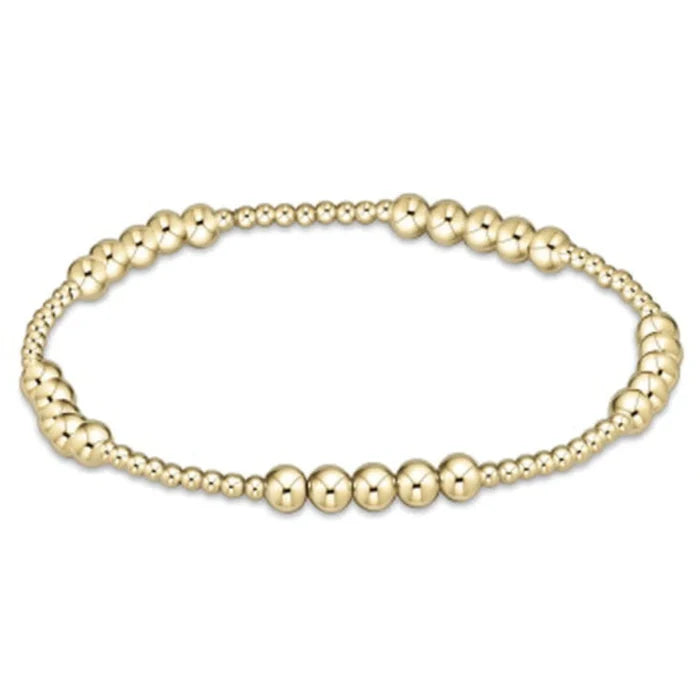 Blissful Pattern Bead Bracelet - Gold - Molly + Kate