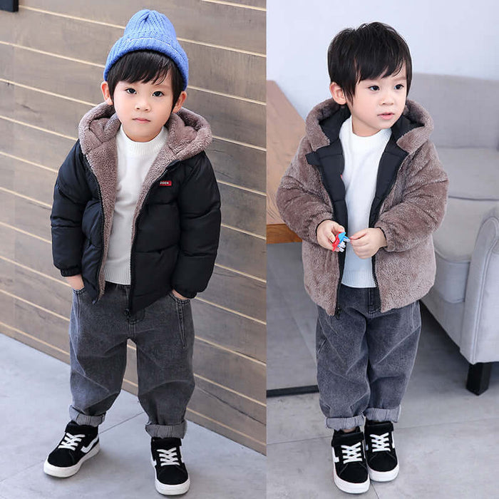Boys Cotton Padded Winter Jacket korean style coat.