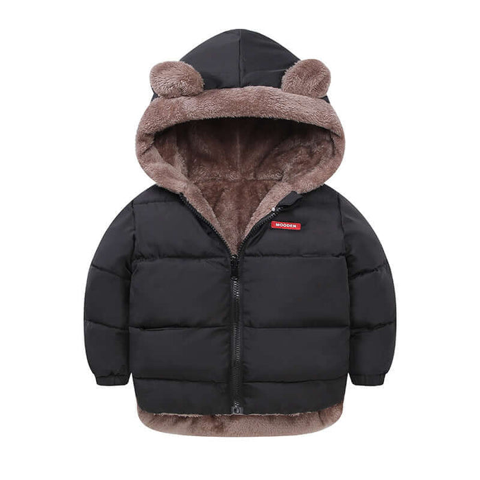 Boys Cotton Padded Winter Jacket yellow reversible coat.