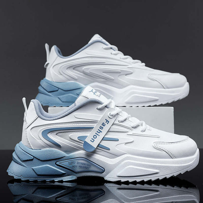 Breathable Mesh Running Shoes sewing thread detail