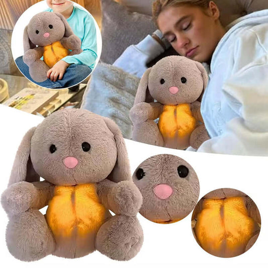 Breathing Rabbit Soothing Plush Toy anxiety relief bunny.