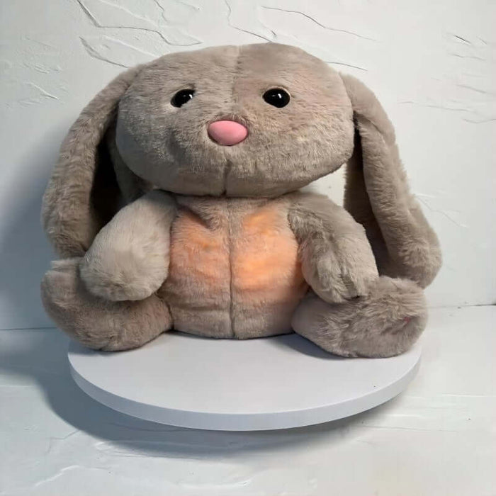 Breathing Rabbit Soothing Plush Toy light up belly.
