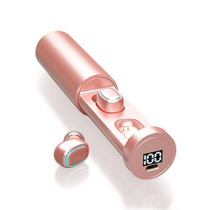 c1 tws bluetooth 5.0 touch digital display earphones digital screen